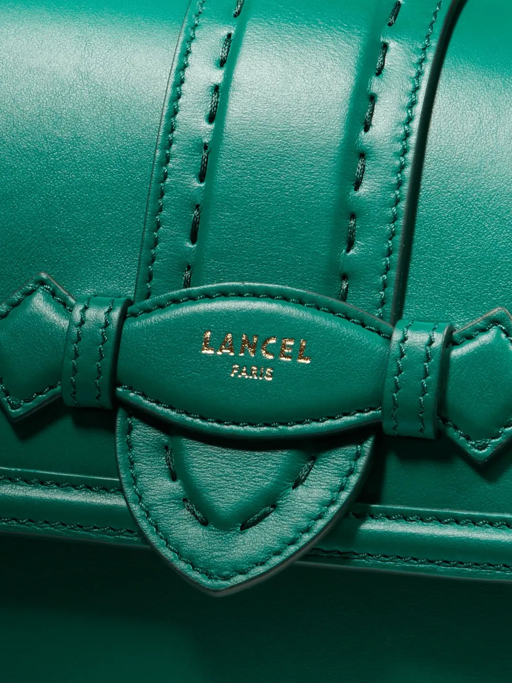 LancelSienna flap-detail leather bag
