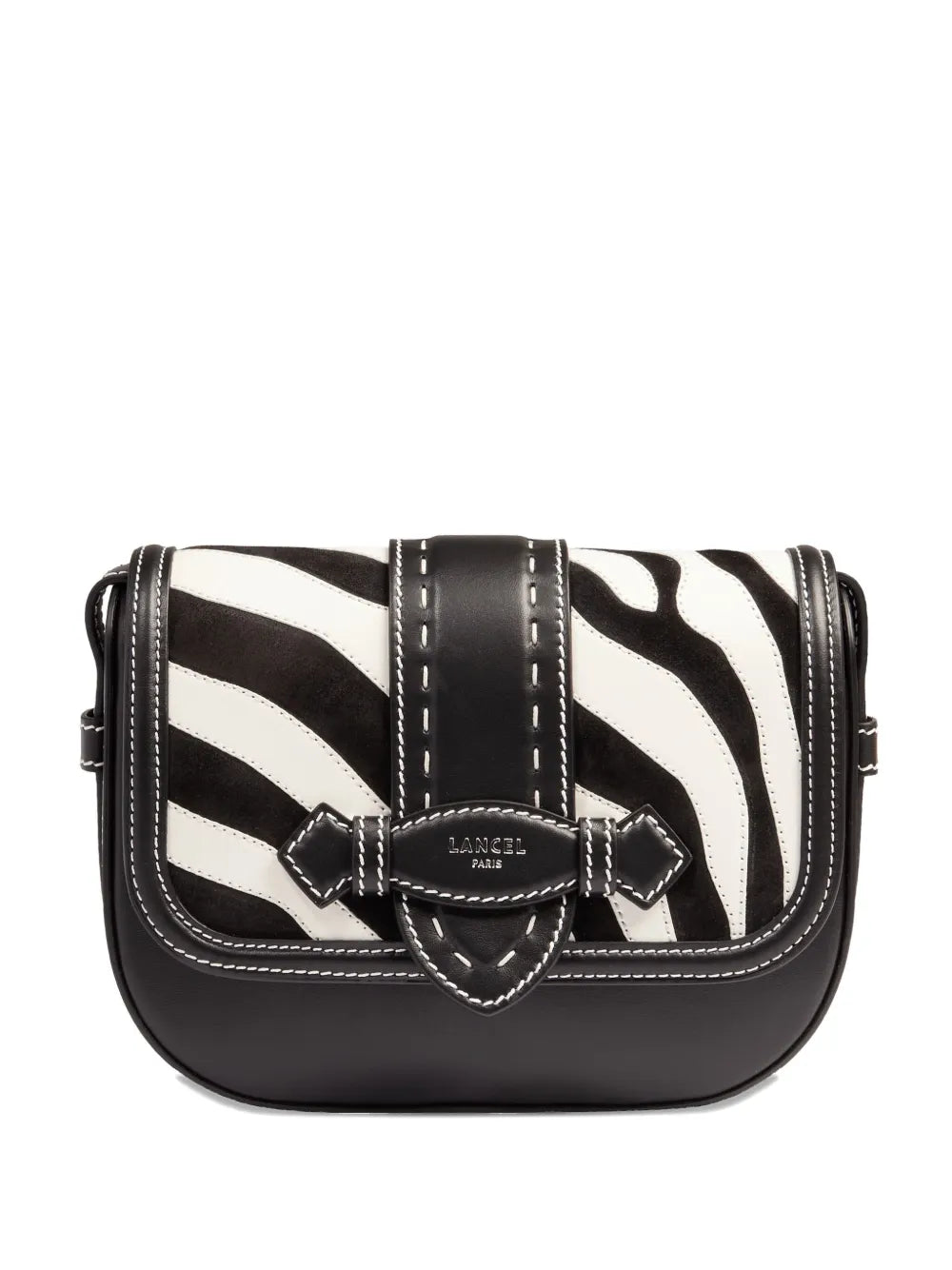 LancelSienna zebra-print flap bag