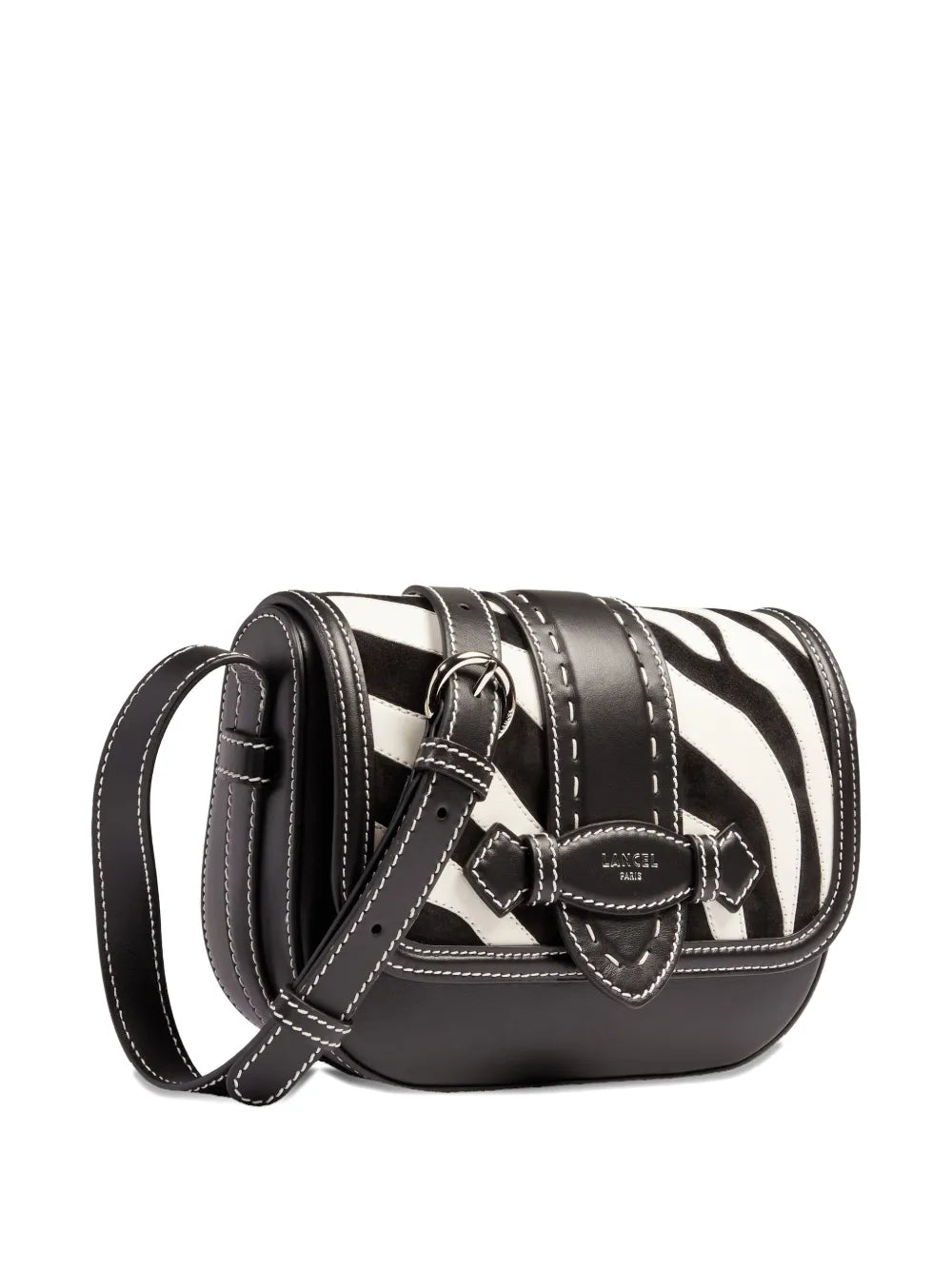 LancelSienna zebra-print flap bag
