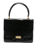 Pre-OwnedHermre-Ownedcrocodile-skin top-handle tote bag