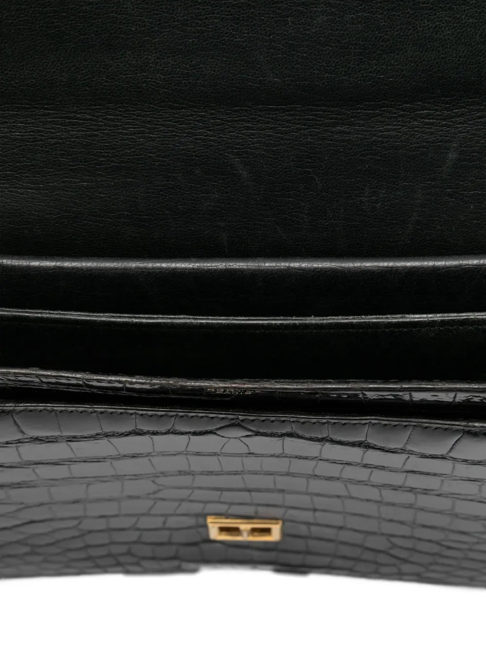 Pre-OwnedHermre-Ownedcrocodile-skin top-handle tote bag