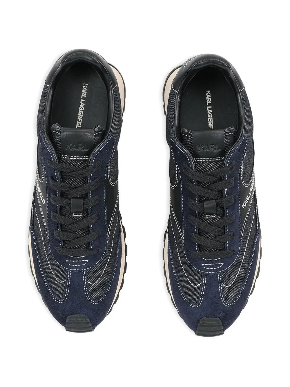 Karl Lagerfeld Denim-Suede Sneakers