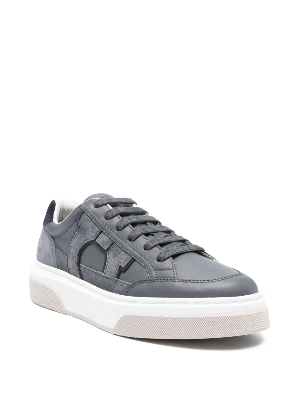 Ferragamo Leather Logo Sneakers