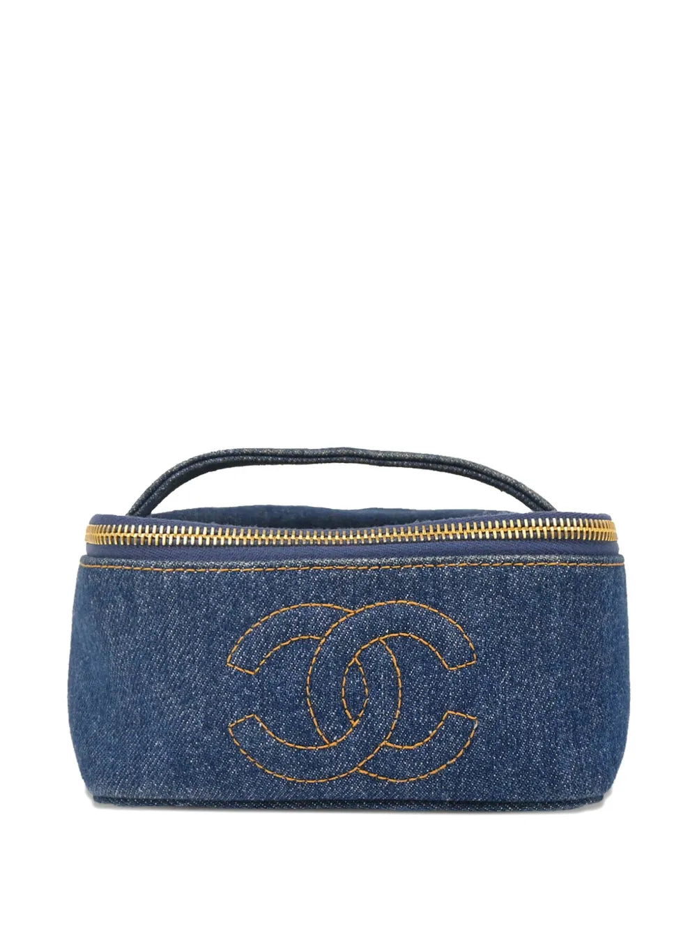 Pre-OwnedCHANEL Pre-Owned1997 denim vanity handbag