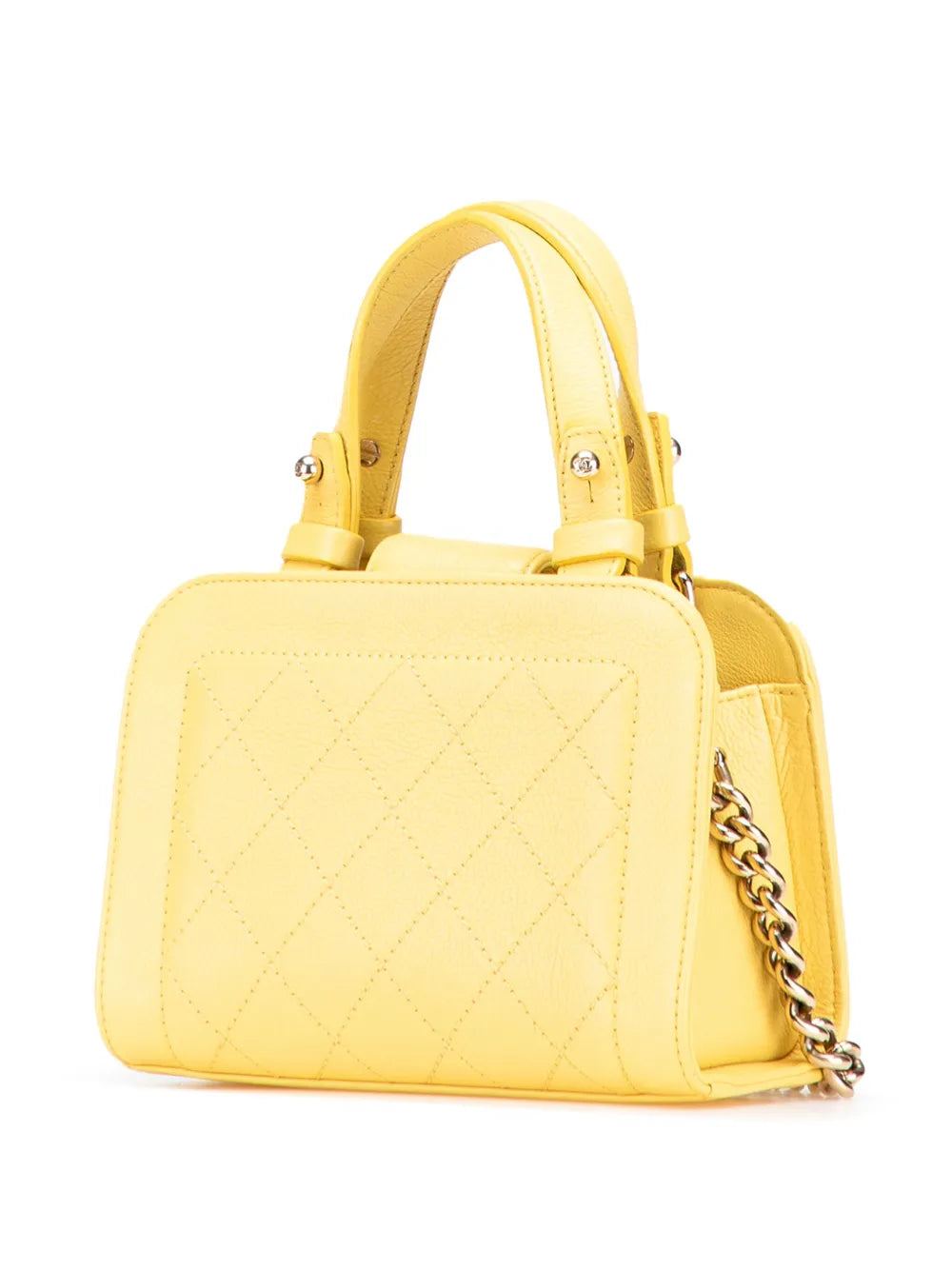 Pre-OwnedCHANEL Pre-Owned2016-2017 Mini Calfskin Label Click Shopping Tote satchel