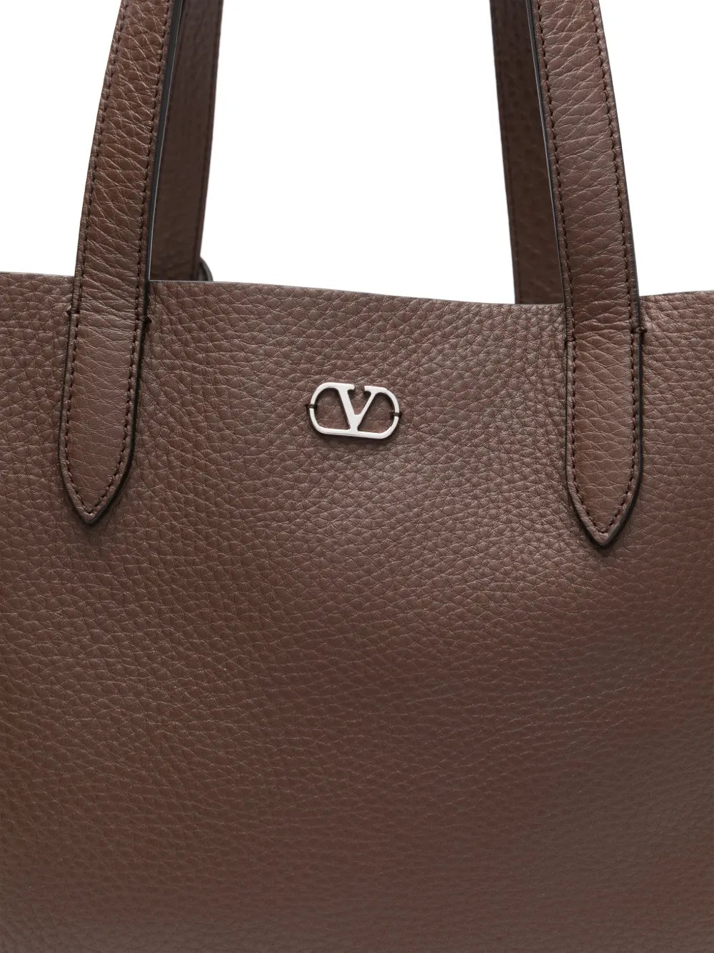 Valentino Garavanimetallic-eyelet leather tote bag