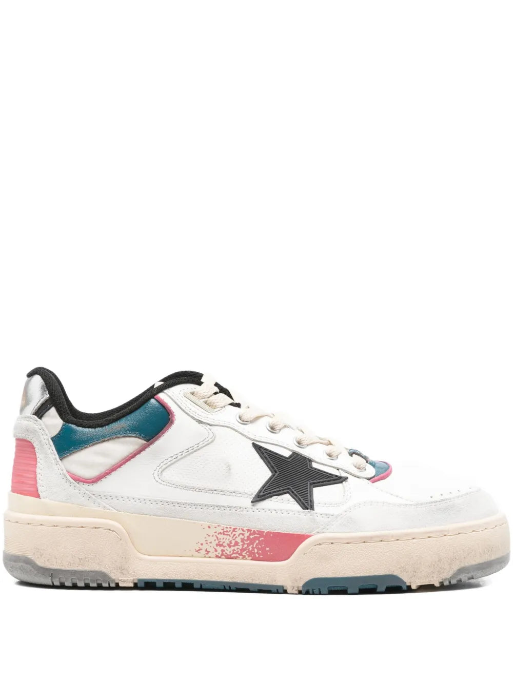 Golden Goose Star-Detail Leather Sneakers