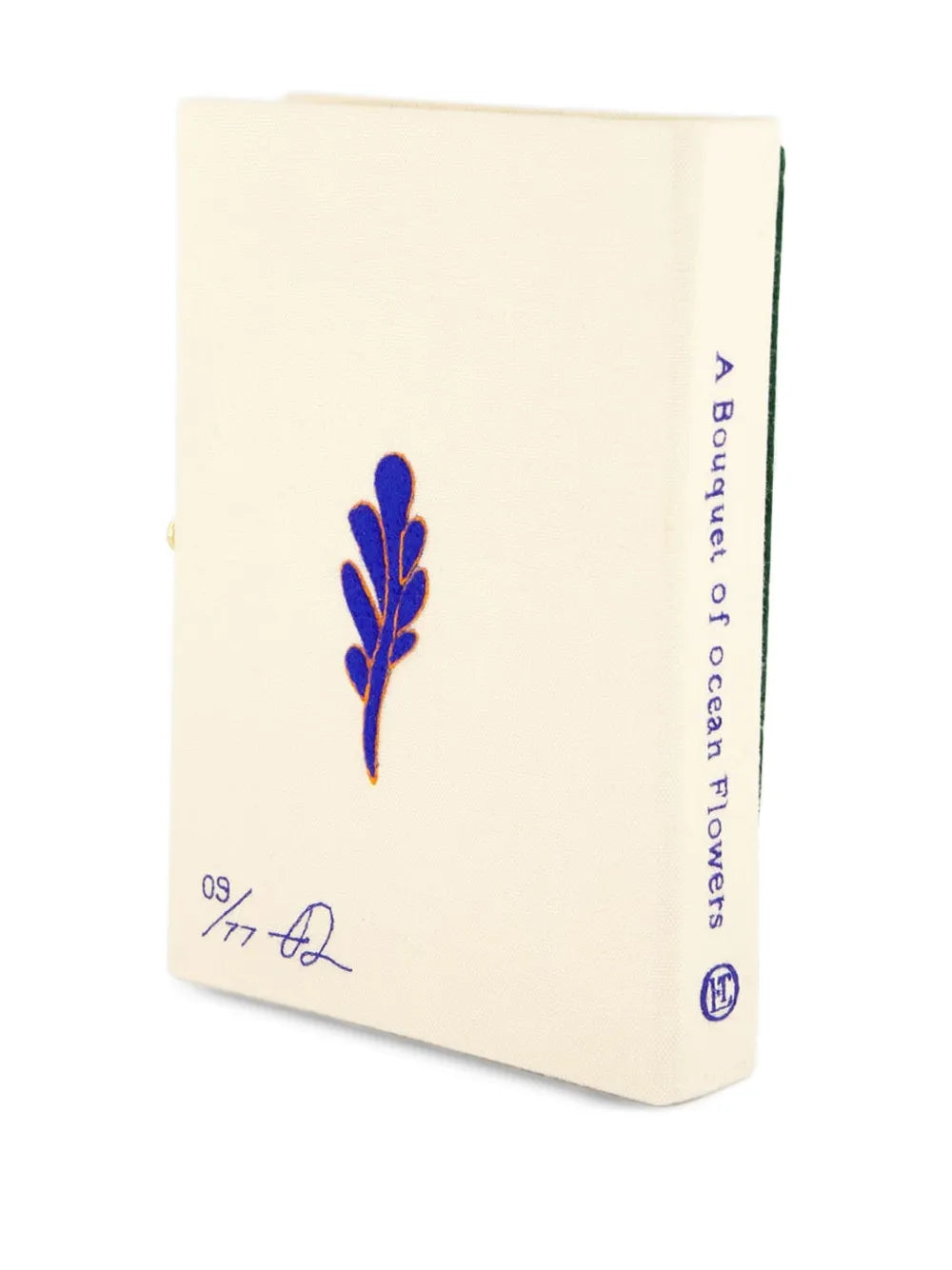 Olympia Le-Tansmall Bouquet of the Ocean embroidered book clutch bag