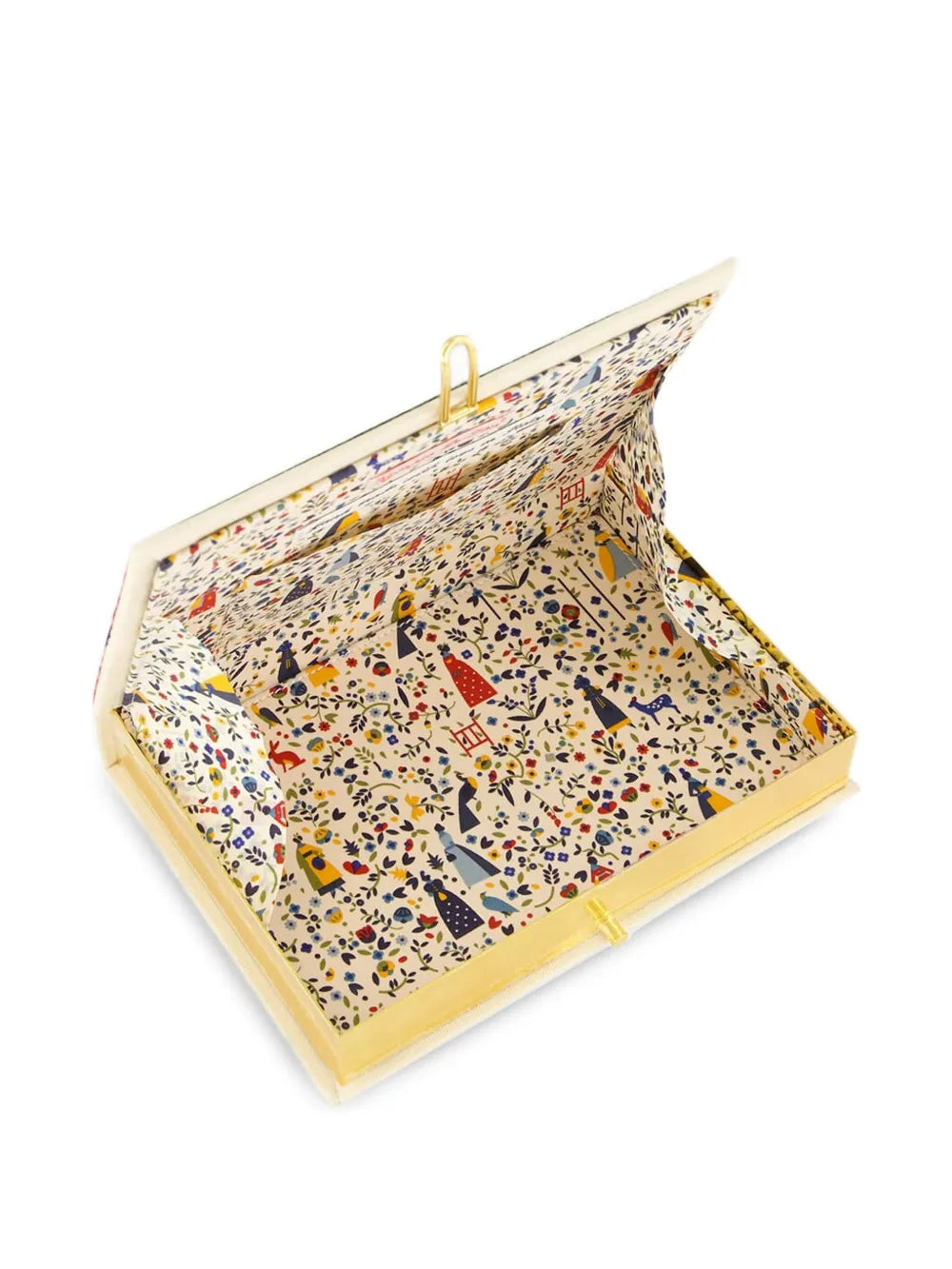 Olympia Le-Tansmall Bouquet of the Ocean embroidered book clutch bag