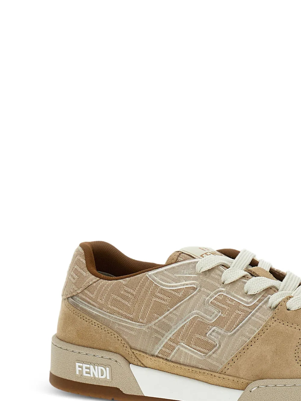 Fendi Match  Leather Low-Top Sneakers