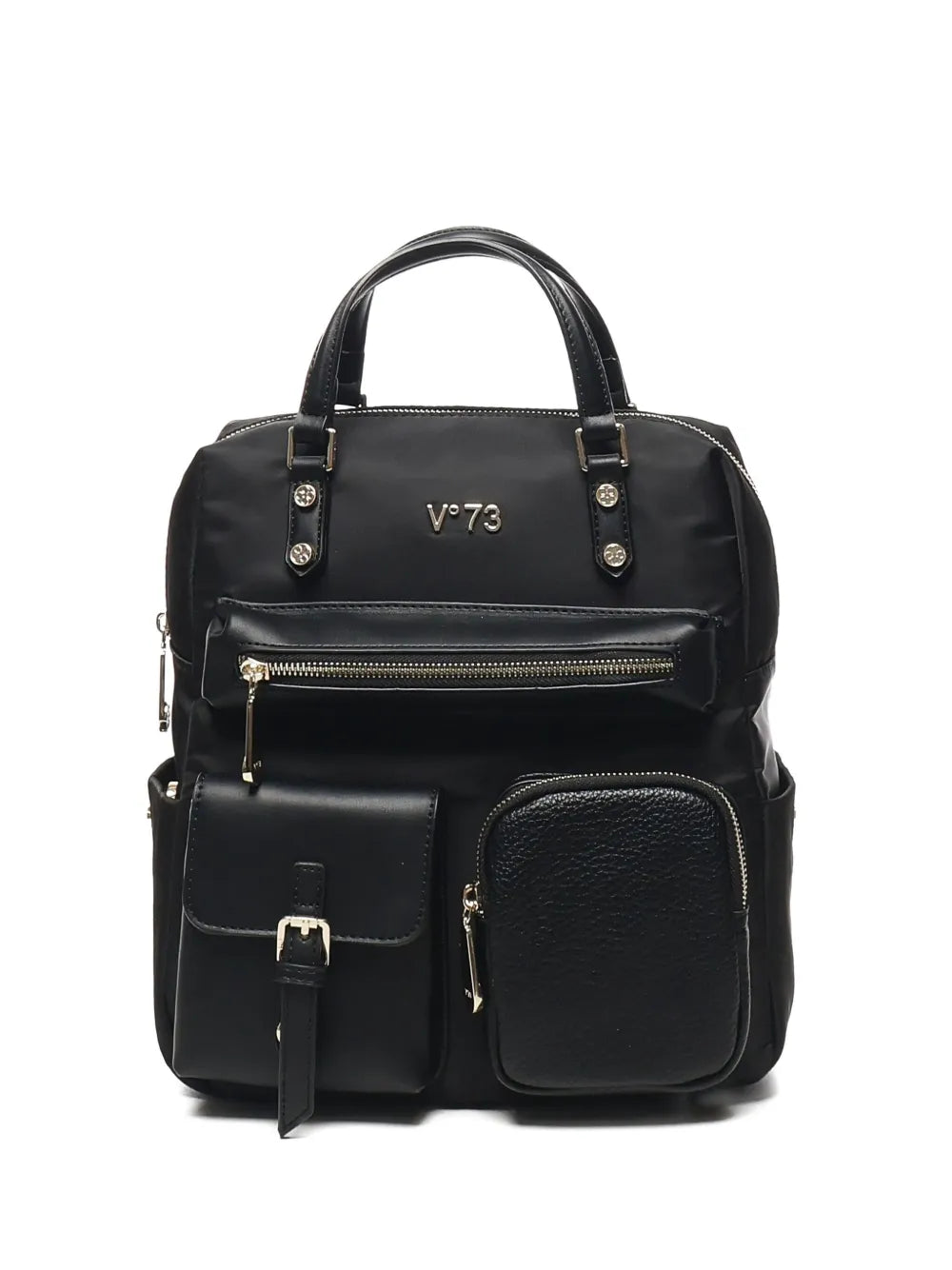 V?3multi-pocket top-handle backpack