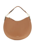 Coccinellelarge Sunup half-moon calfskin shoulder bag