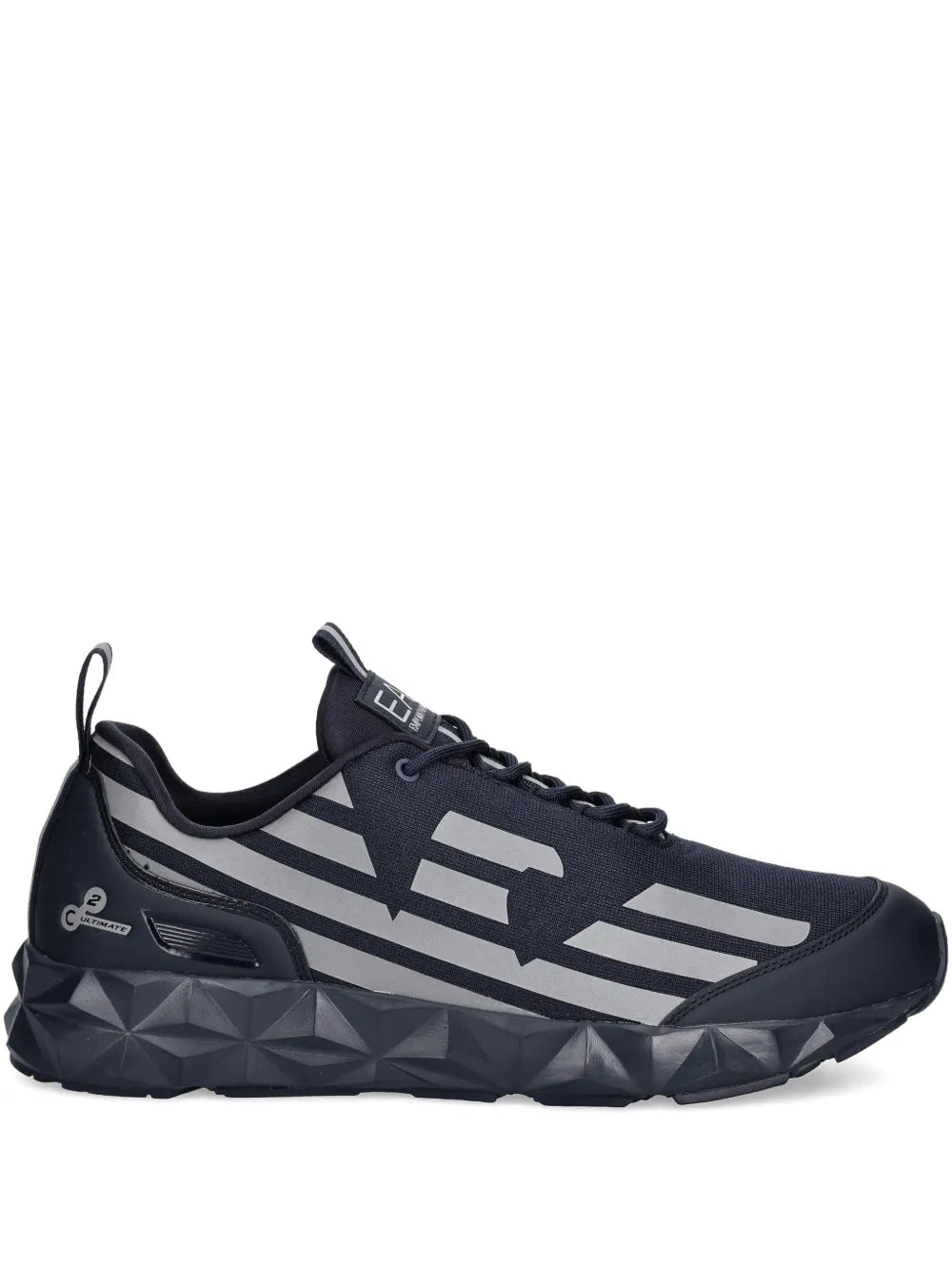 Ea7 Emporio Armani Reflective Panelled Sneakers