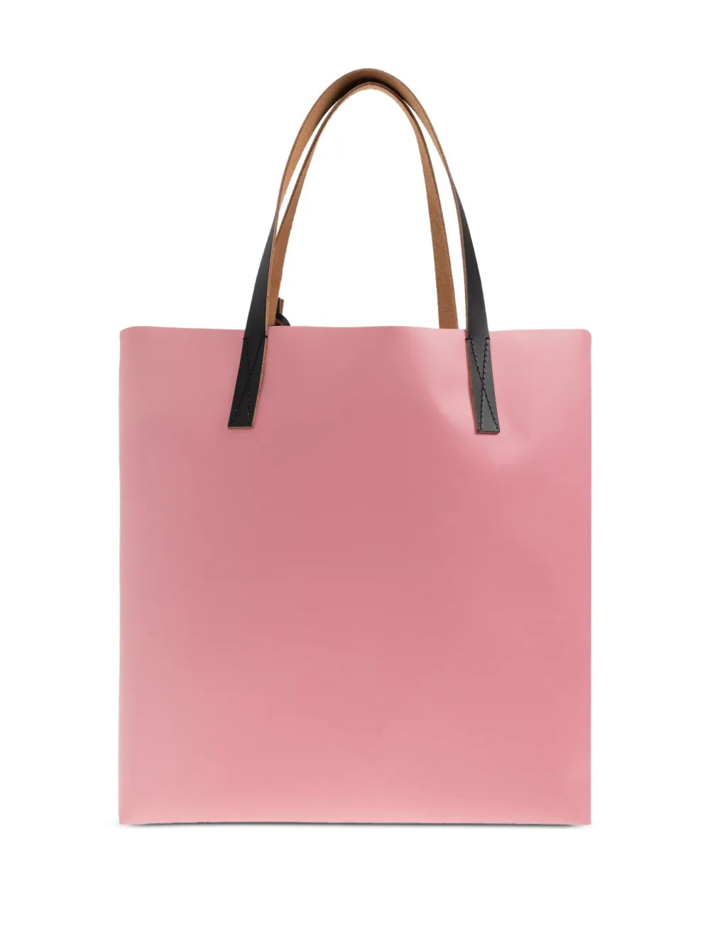 Marnibird-print leather tote bag