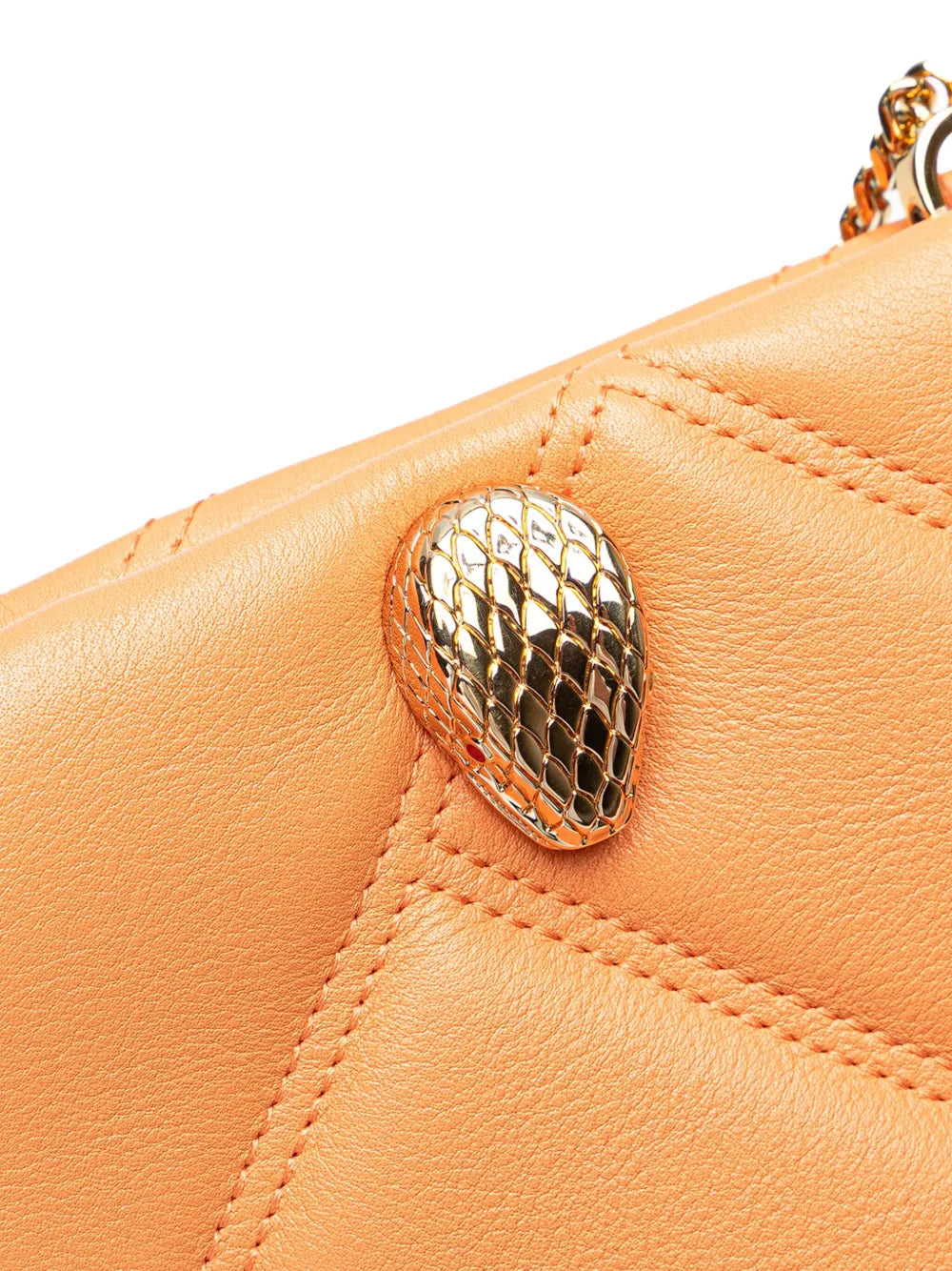 Pre-OwnedBvlgari Pre-Owned2000-2025 Leather Serpenti Cabochon Phone Case crossbody bag