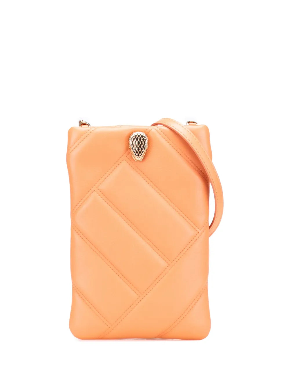 Pre-OwnedBvlgari Pre-Owned2000-2025 Leather Serpenti Cabochon Phone Case crossbody bag