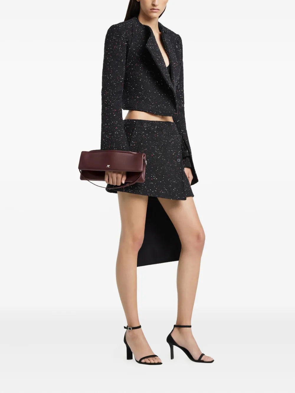 Courr?esflap clutch bag