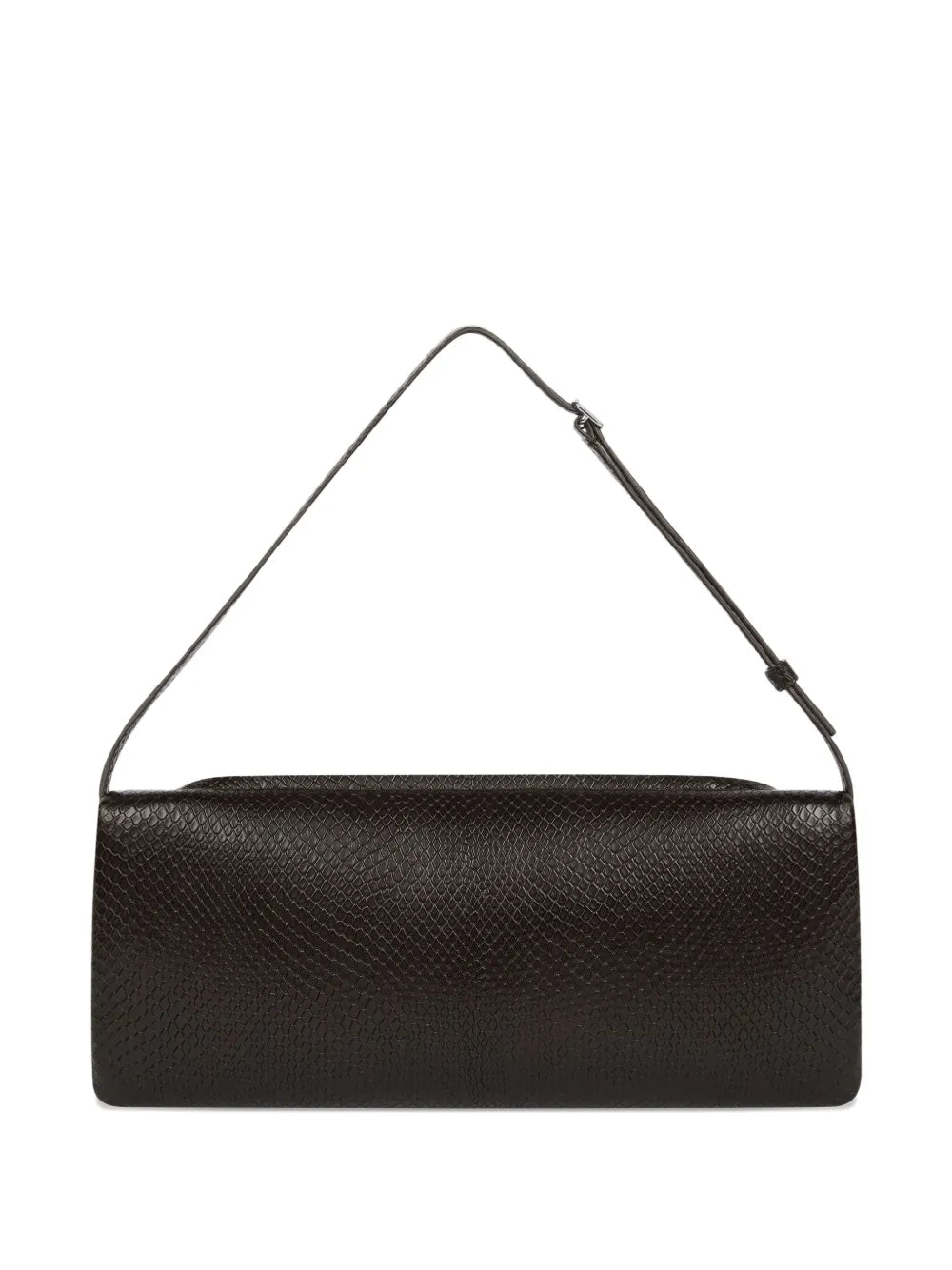 Courr?esVipper snakeskin-embossed clutch