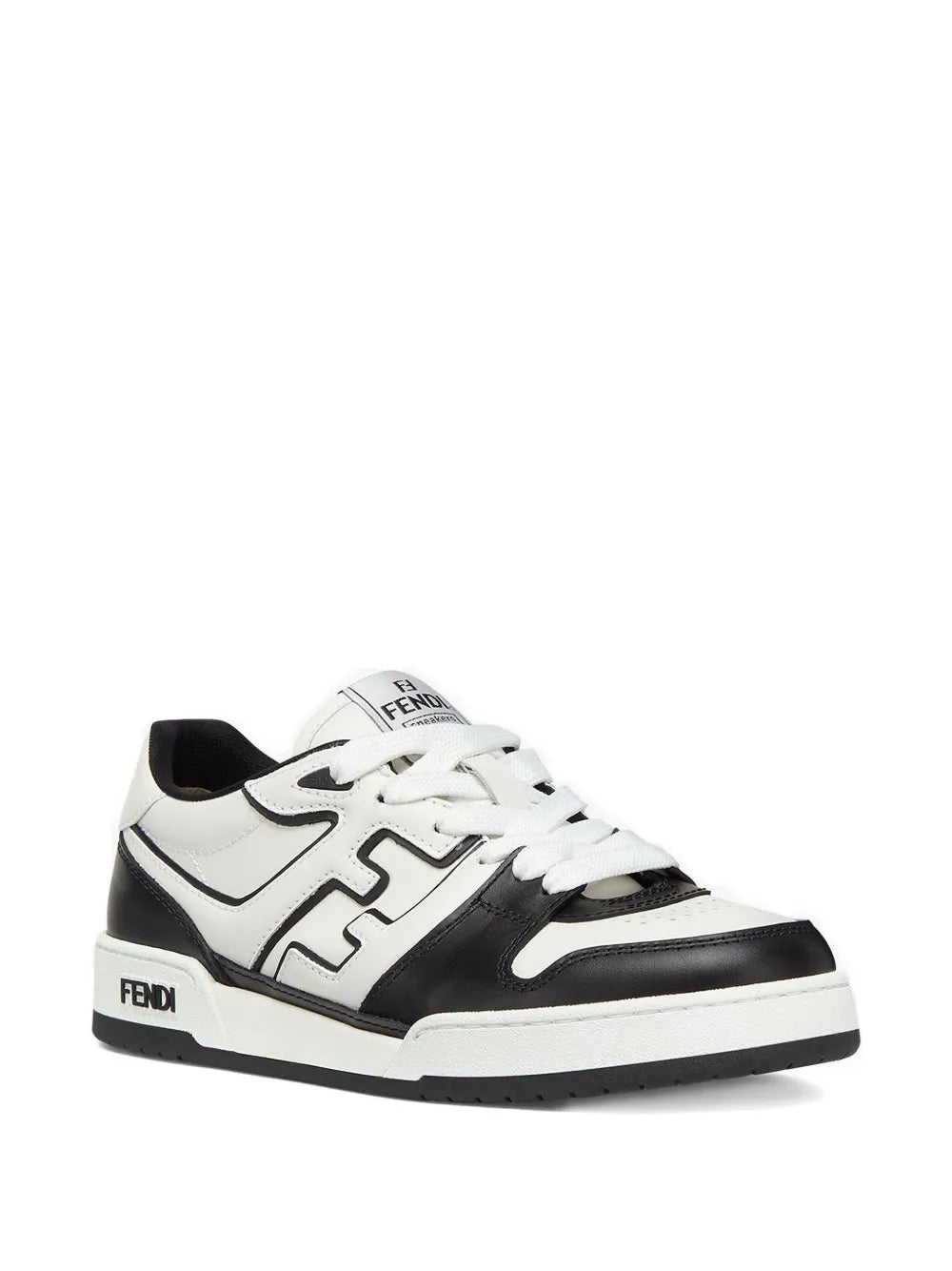 Fendi Match Leather Sneakers