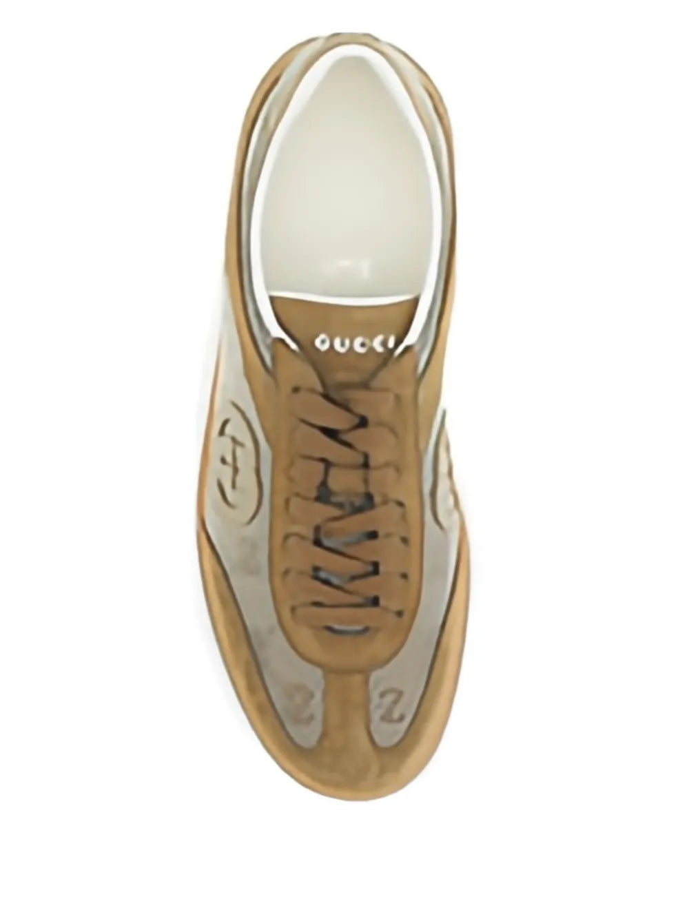Gucci G74 Logo-Patch Suede Sneakers