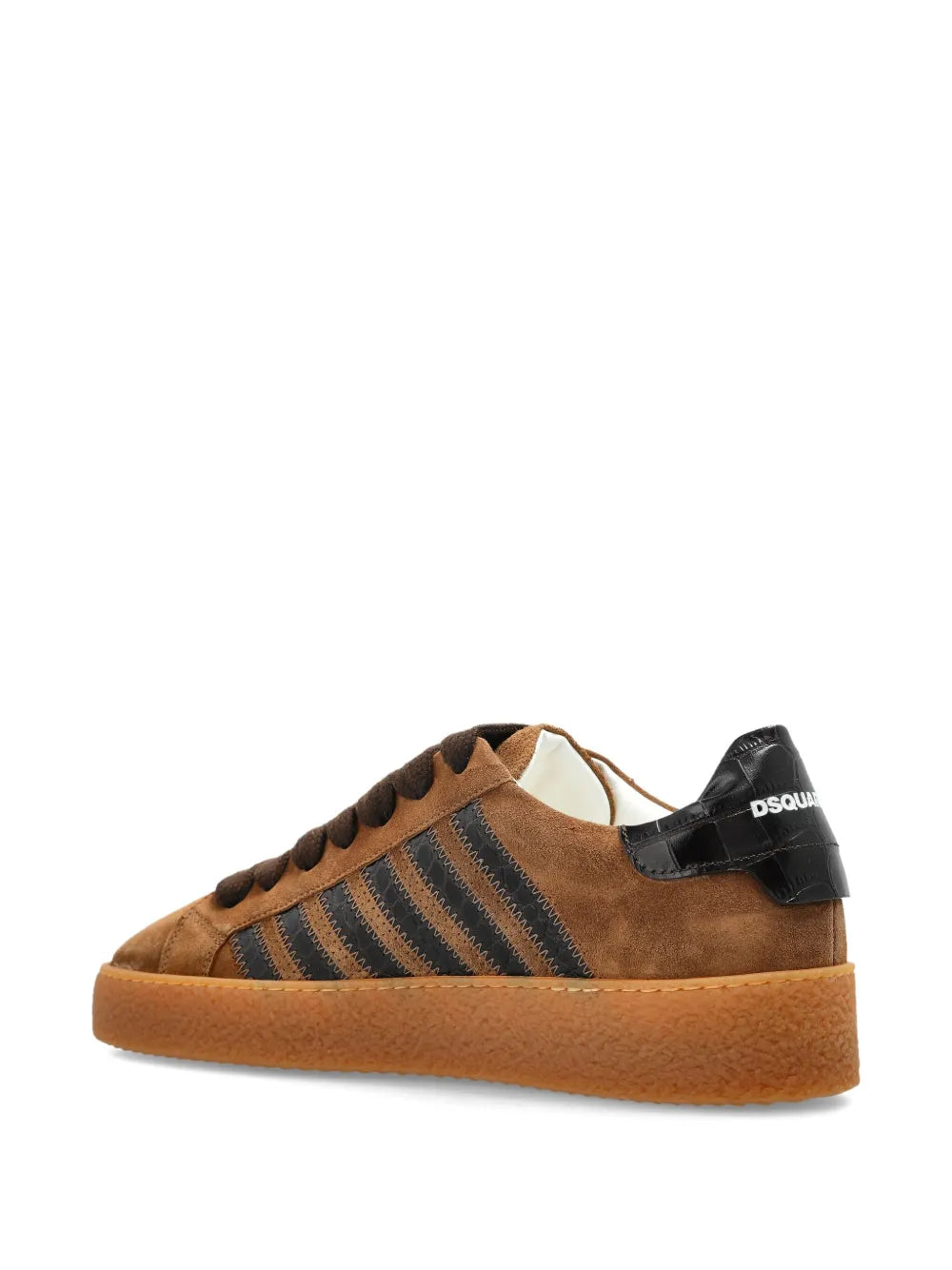 Dsquared2 Rappers Delight Suede-Leather Striped Sneakers