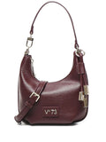 V?3zip-fastening half-moon shoulder bag