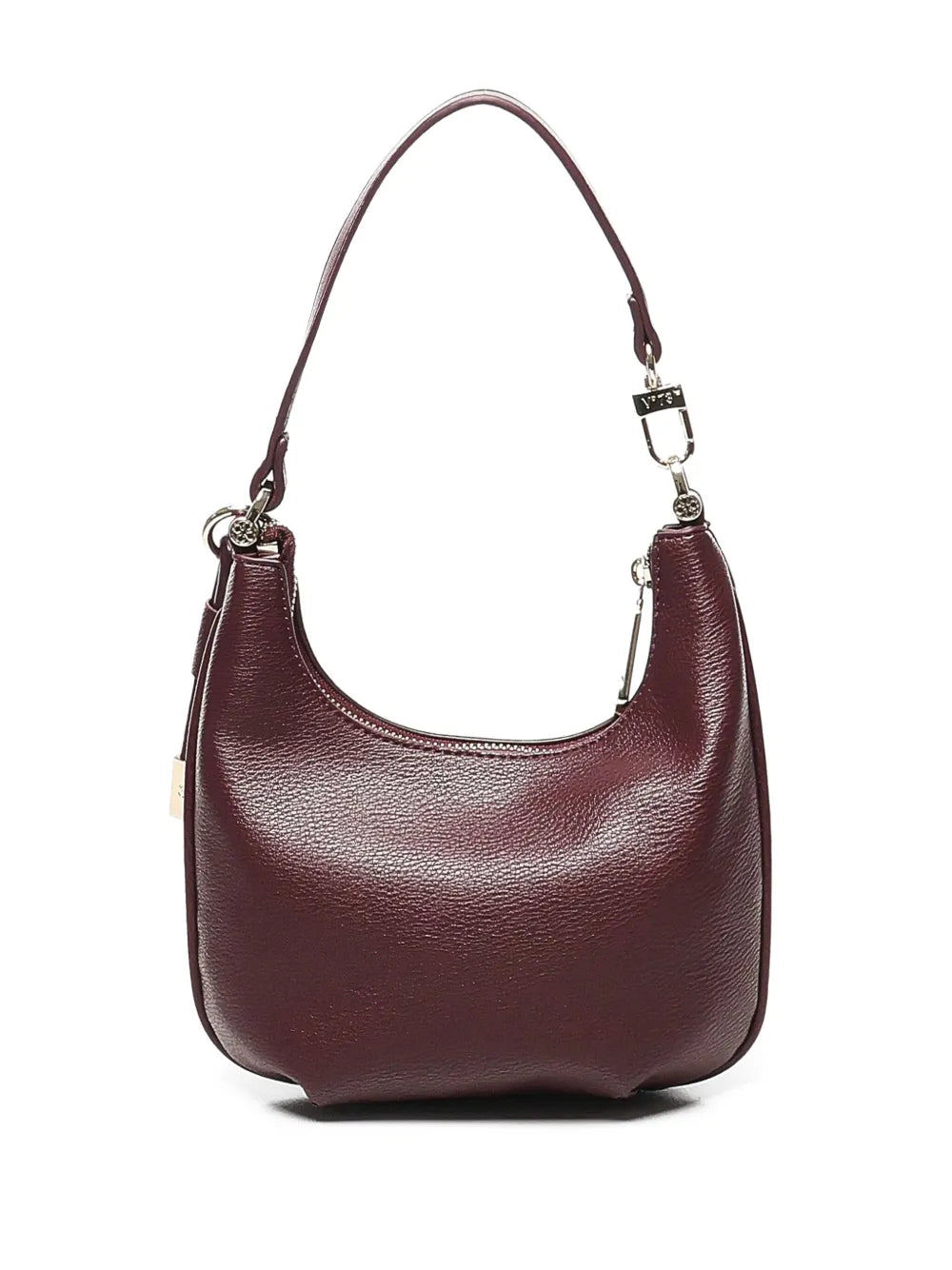 V?3zip-fastening half-moon shoulder bag