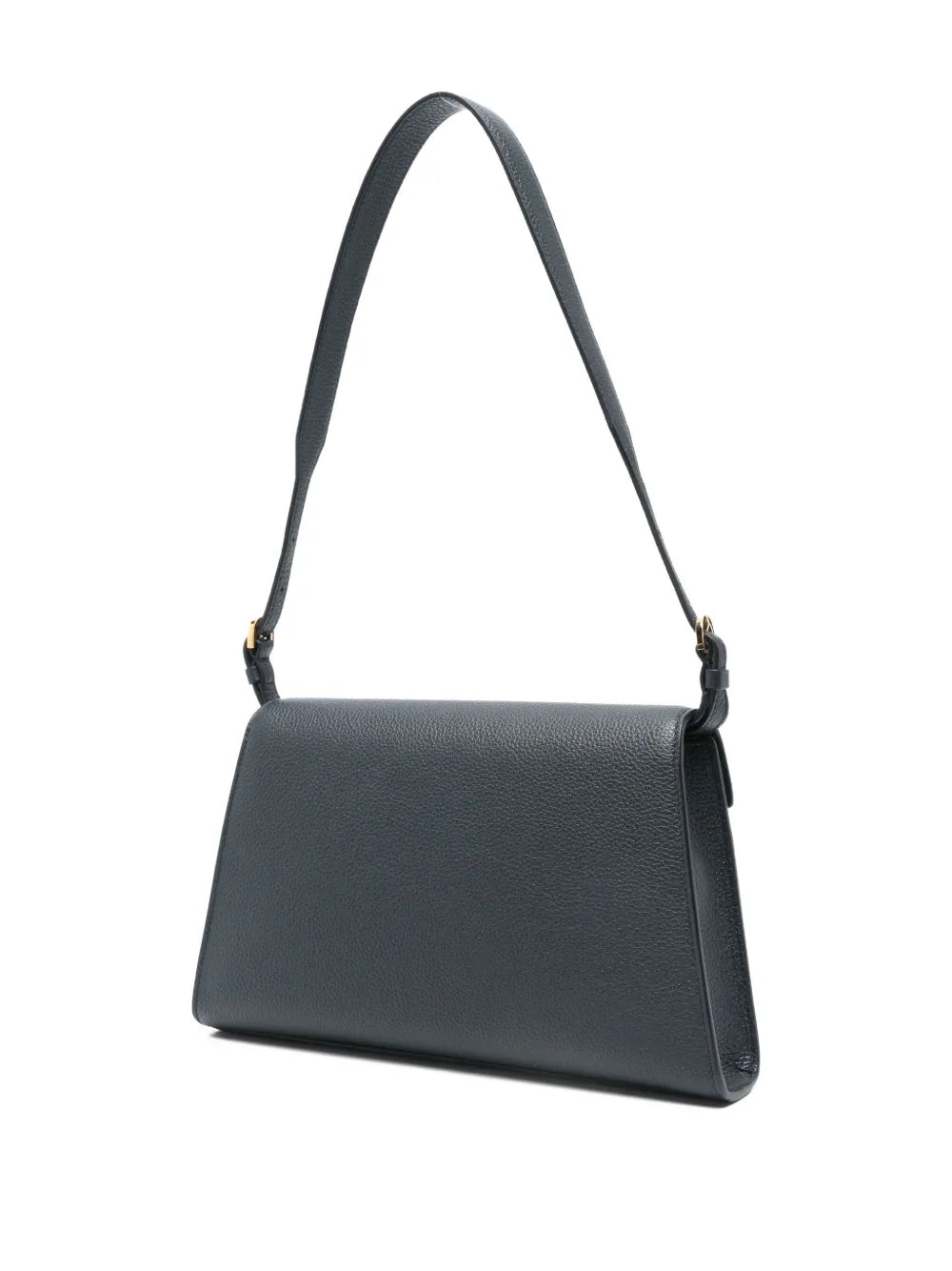 Savette clasp-fastening leather shoulder bag