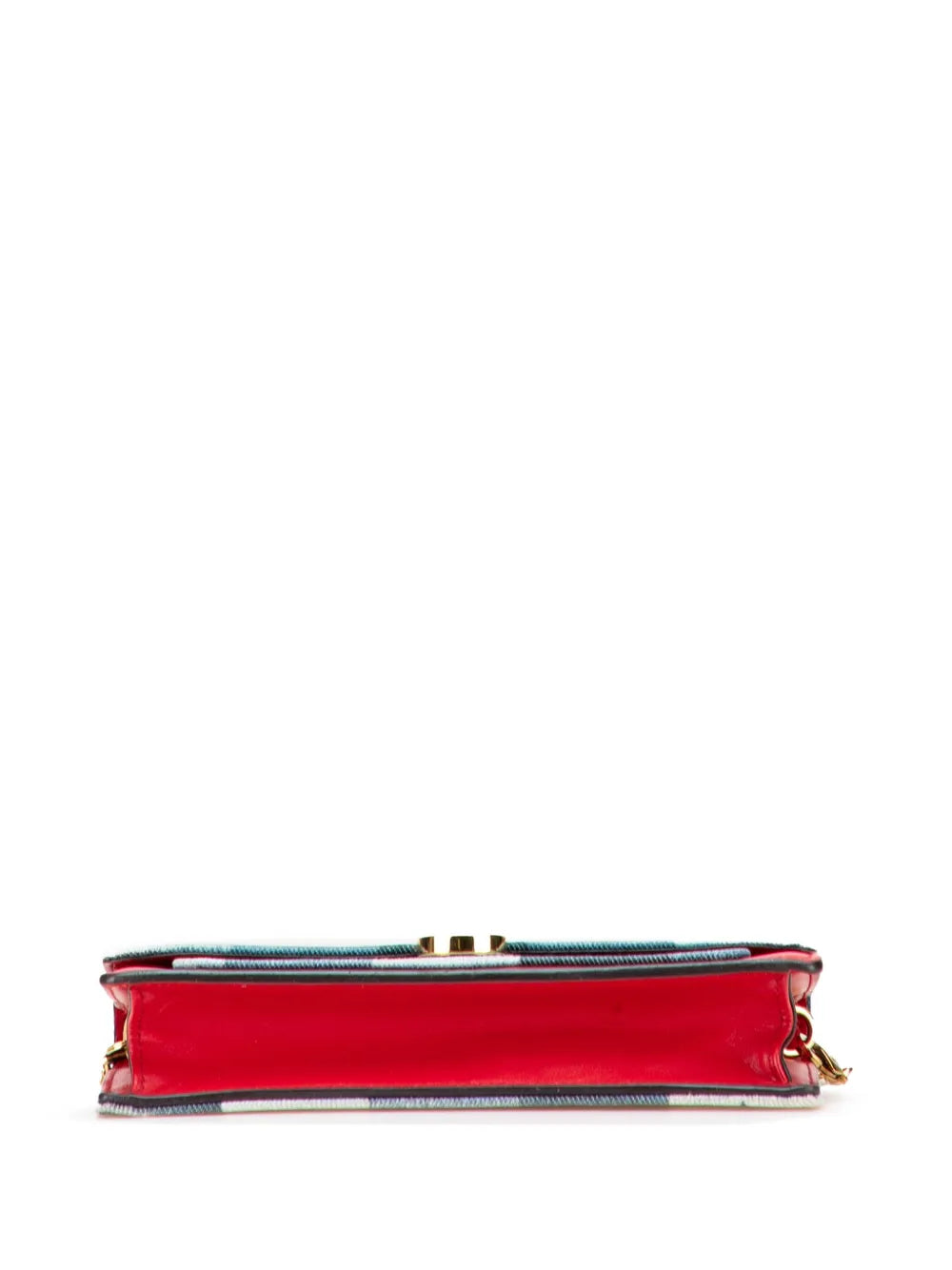 Pre-OwnedLouis Vuitton Pre-Owned2020 Monogram Denim Patchwork Fiore Chain Wallet crossbody bag