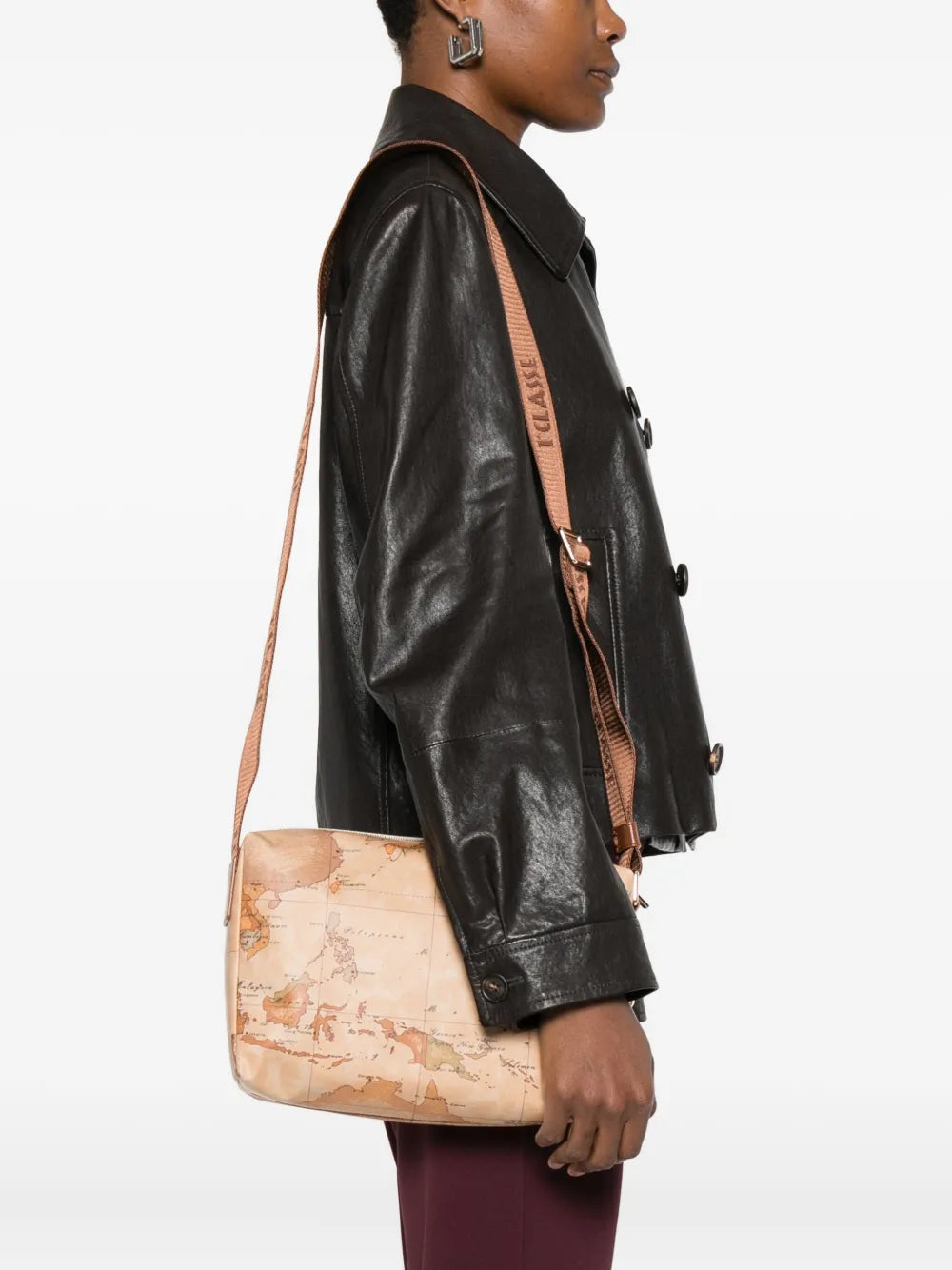 ALVIERO MARTINI 1?CLASSEmap-print cross-body bag