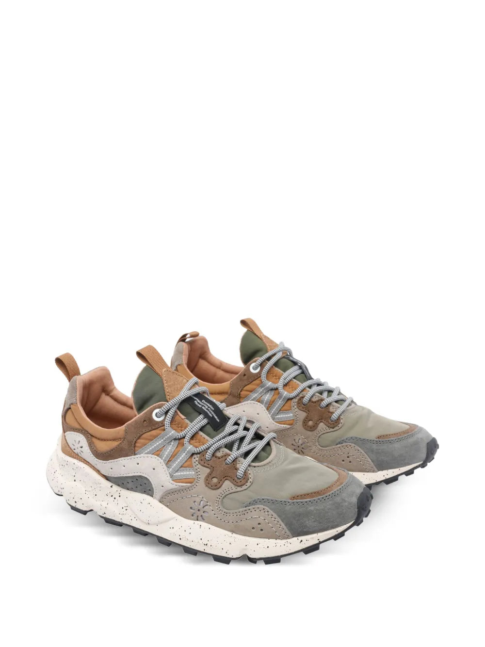 Flower Mountain Yamano 3 Leather Suede Sneakers