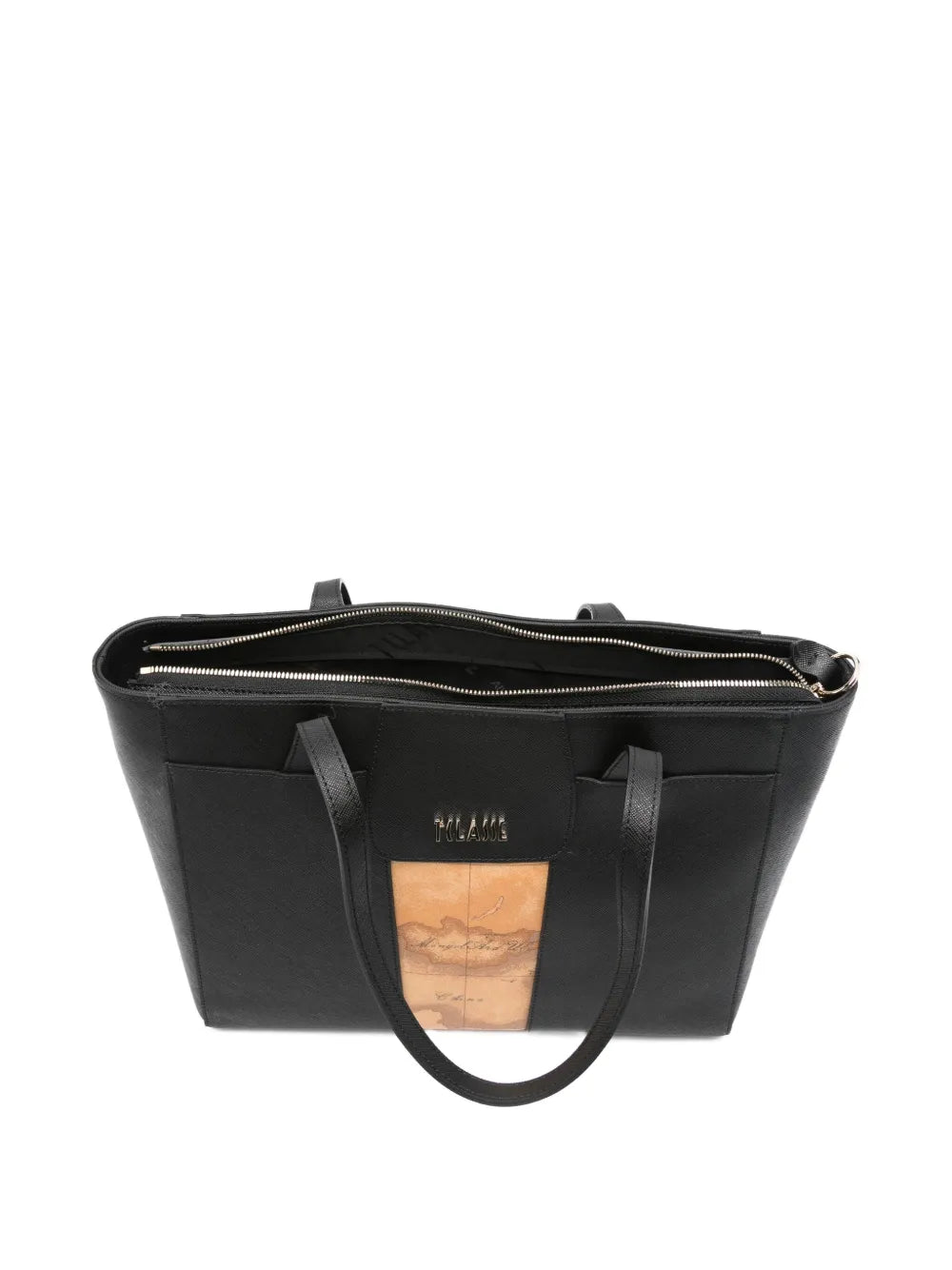 ALVIERO MARTINI 1° CLASSEmap-print leather tote bag