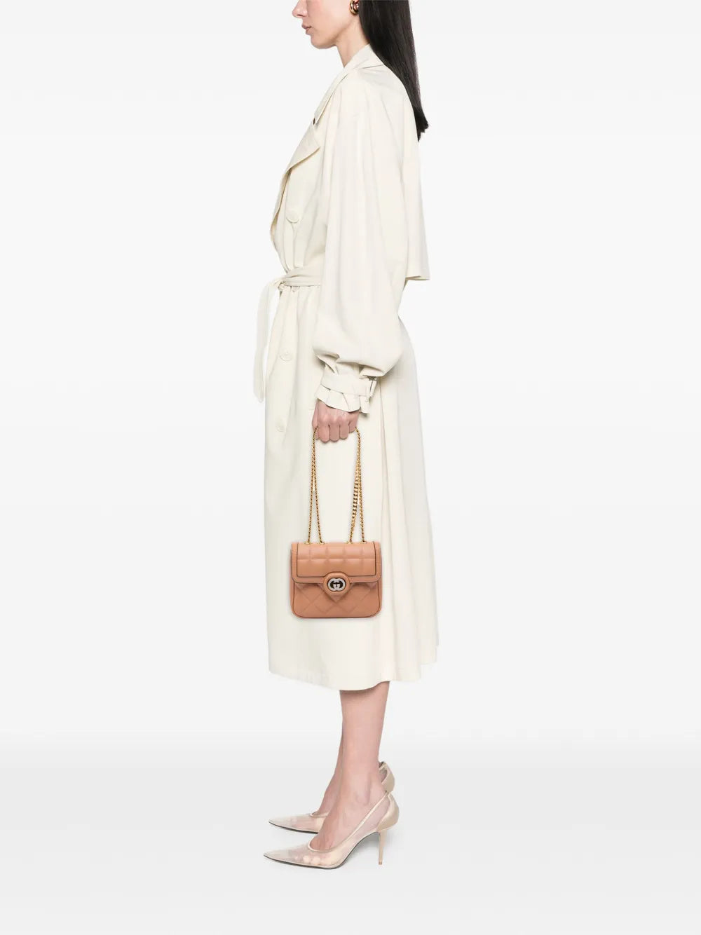 Pre-OwnedGucci Pre-Owned2016-2025 Mini Leather Deco Chain shoulder bag