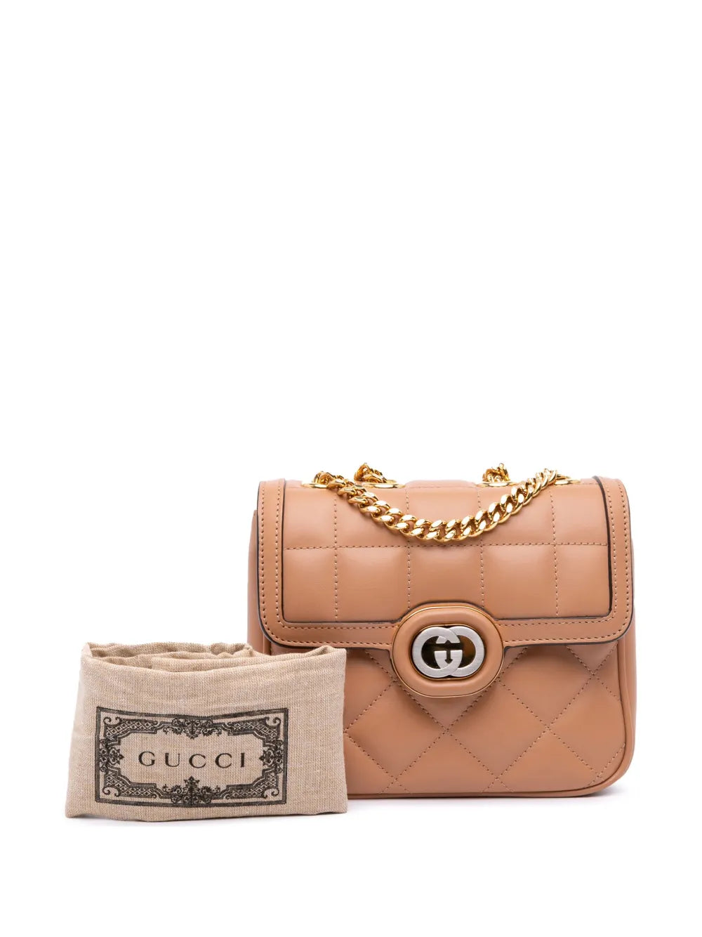 Pre-OwnedGucci Pre-Owned2016-2025 Mini Leather Deco Chain shoulder bag