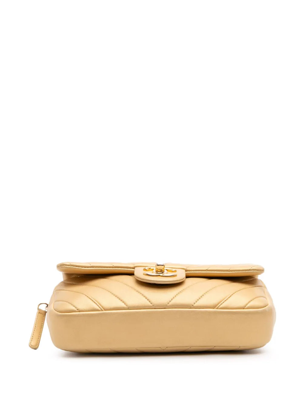 Pre-OwnedCHANEL Pre-Owned2014-2015 Mini Quilted Chevron Lambskin Camera Case Flap crossbody bag