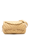 Pre-OwnedCHANEL Pre-Owned2014-2015 Mini Quilted Chevron Lambskin Camera Case Flap crossbody bag