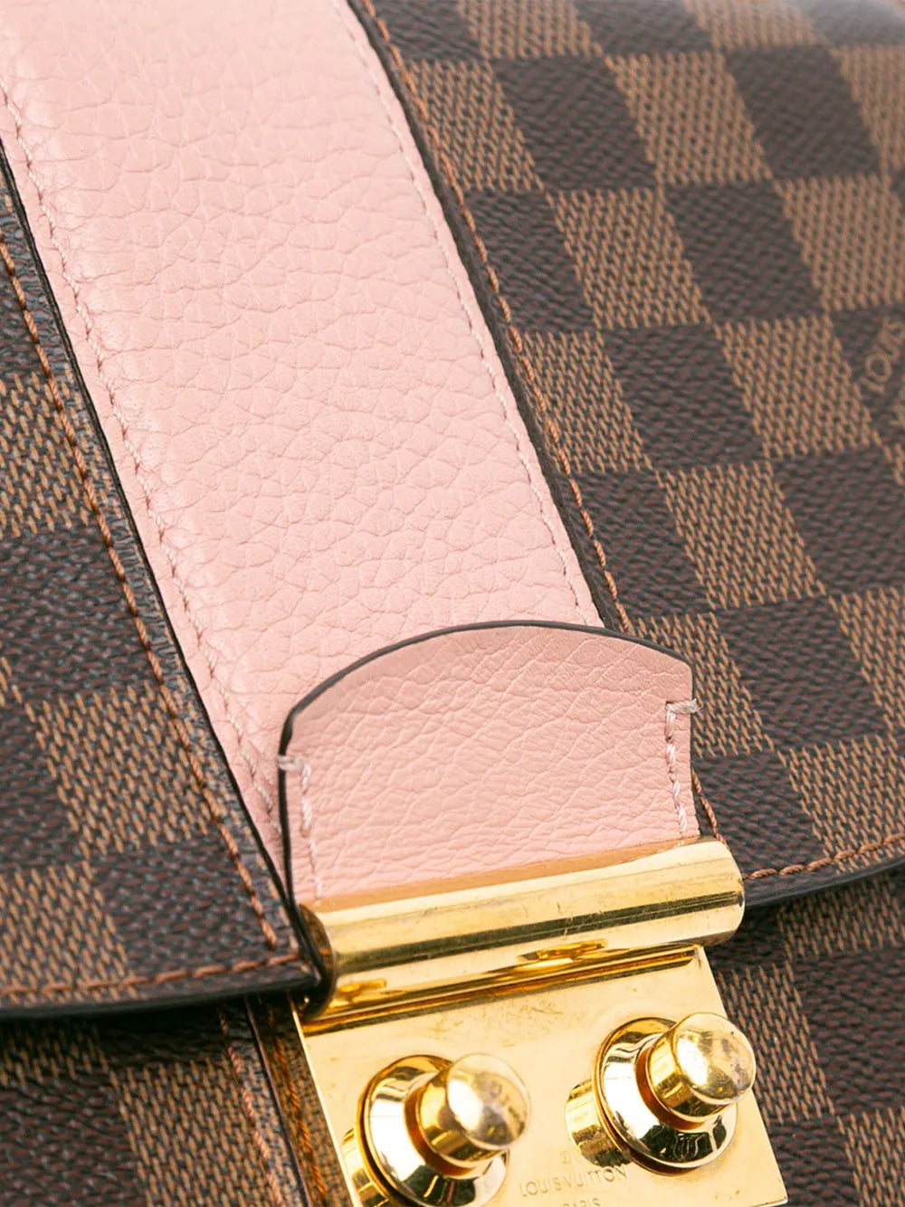 Pre-OwnedLouis Vuitton Pre-Owned2018 Damier Ebene Cuir Taurillon Wight shoulder bag