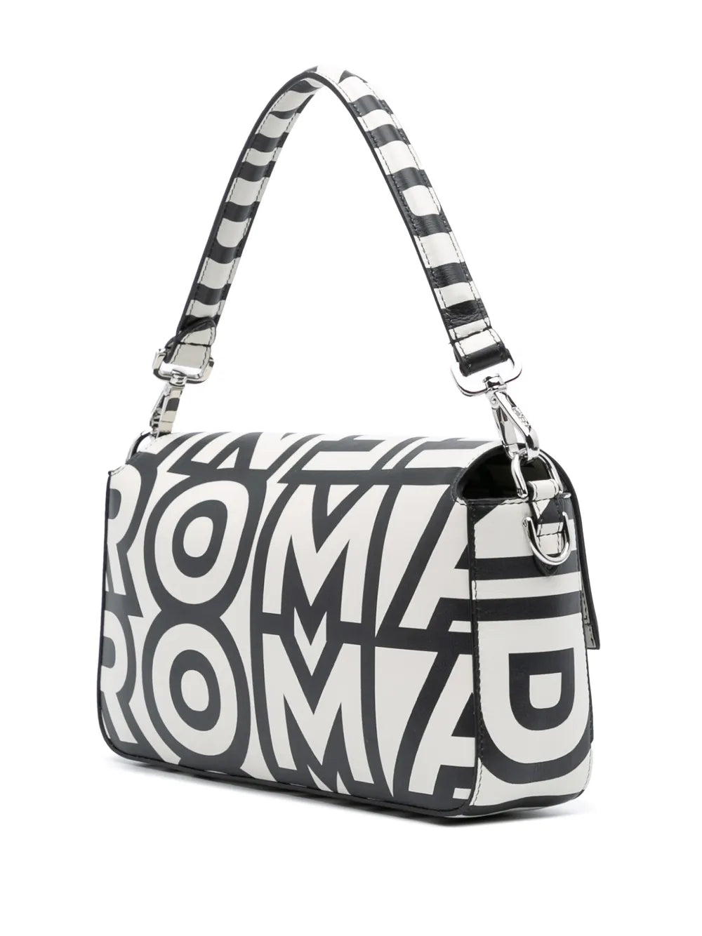 Pre-OwnedFendi Pre-Owned2000-2010 Marc Jacobs Nappa Vitello King Logo Print Baguette satchel