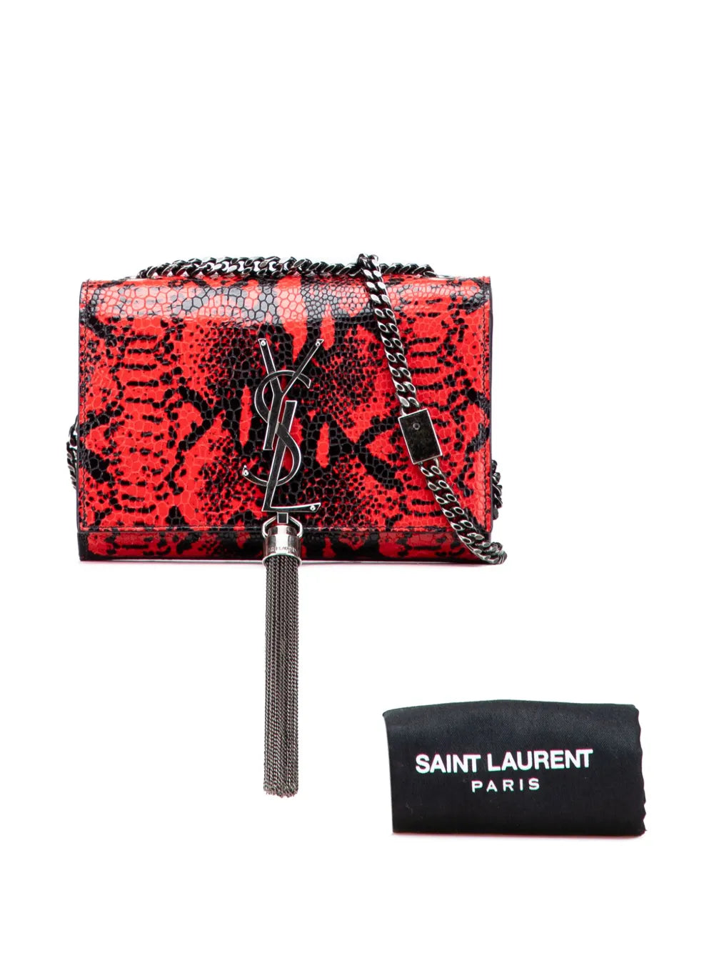 Pre-OwnedSaint Laurent Pre-Owned2015 Small Embossed Calfskin Classic Monogram Kate crossbody bag