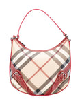 Pre-OwnedBurberry Pre-Owned2000-2017 Supernova Check Coated Canvas Larkin hobo bag