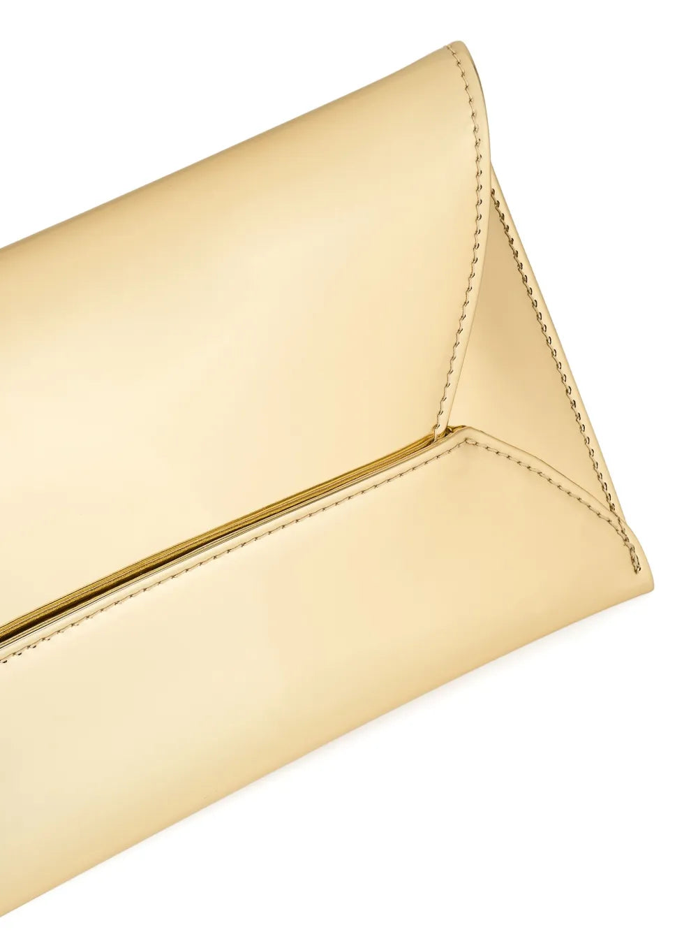 Aquazzurametallic envelope clutch