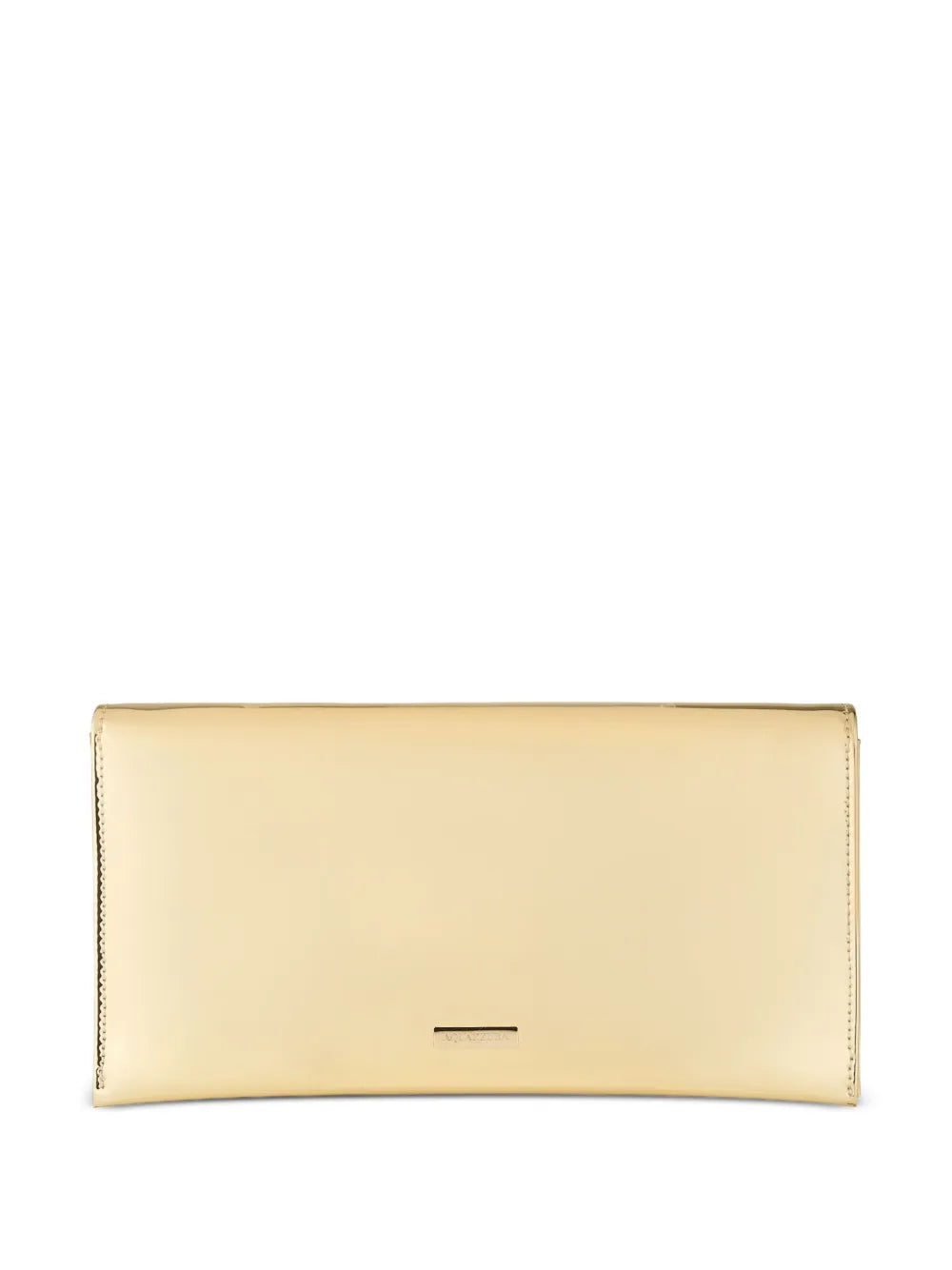 Aquazzurametallic envelope clutch