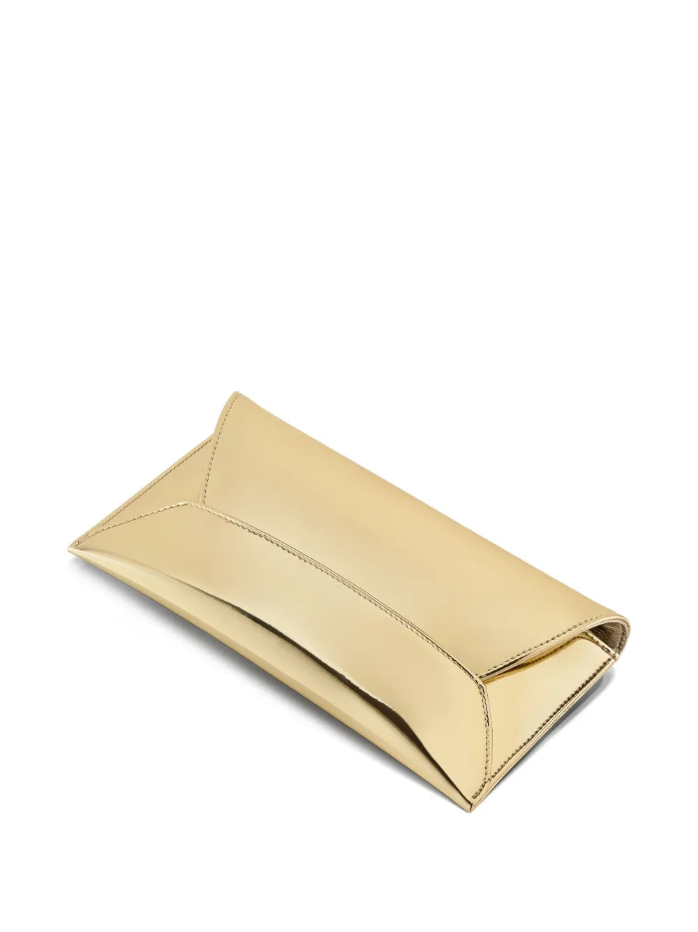 Aquazzurametallic envelope clutch