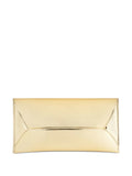 Aquazzurametallic envelope clutch
