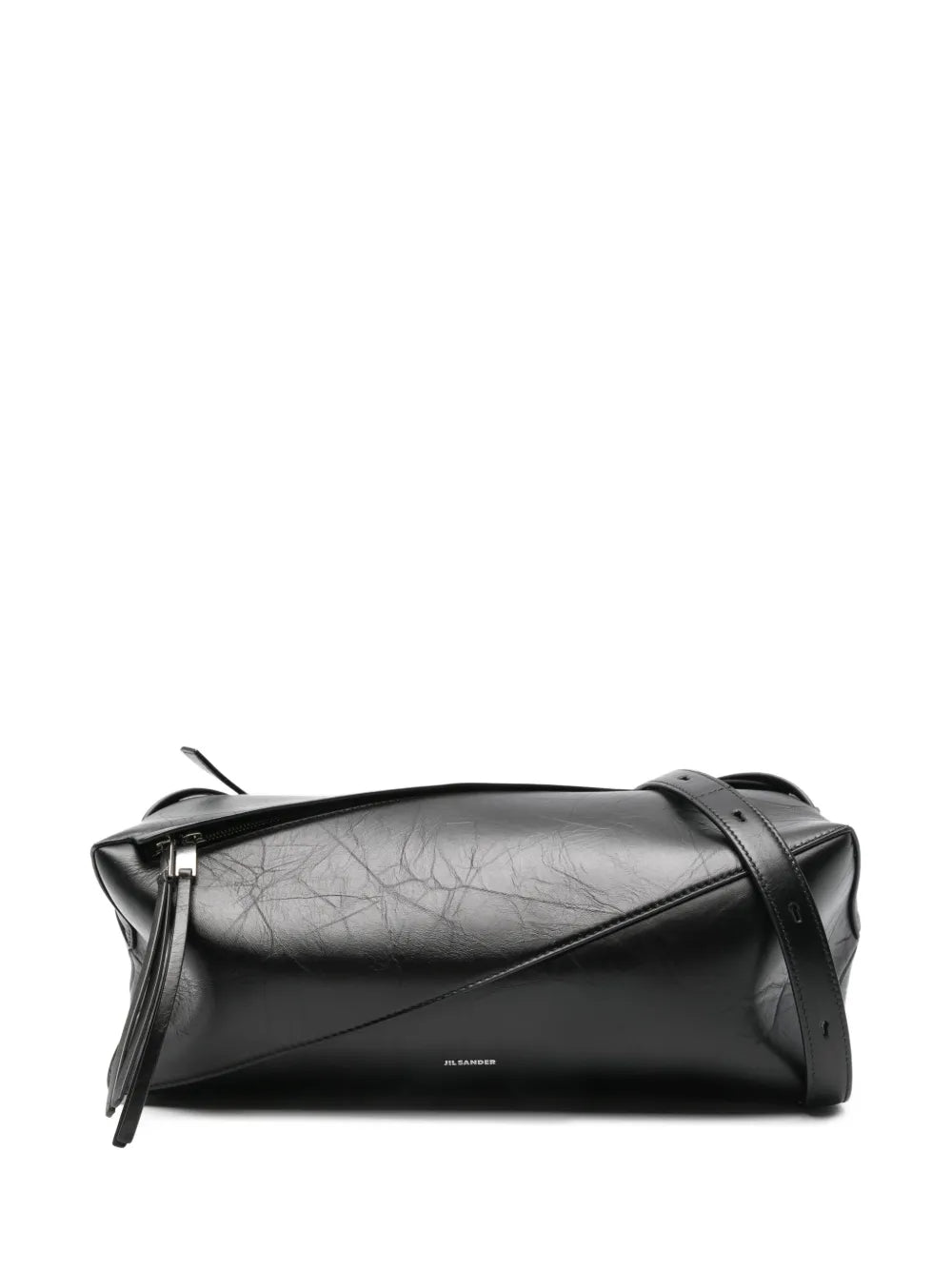Jil Sanderlogo-print leather tote bag
