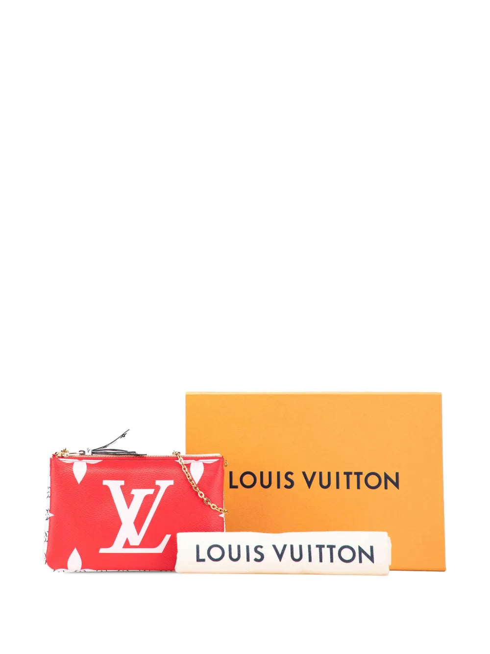 Pre-OwnedLouis Vuitton Pre-Owned2019 Limited Edition Monogram Giant Double Zip Pochette crossbody bag