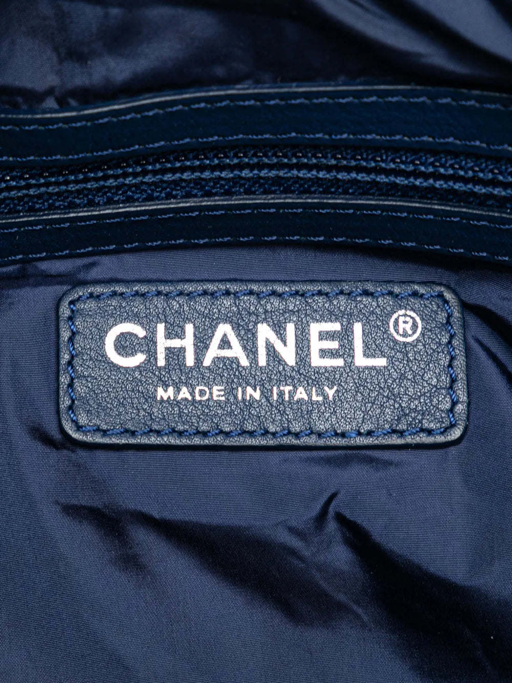 Pre-OwnedCHANEL Pre-Owned2013-2014 CC Nylon Tweed Print Single Flap shoulder bag