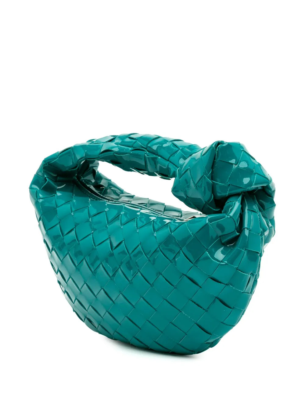 Pre-OwnedBottega Veneta Pre-Owned2020-2025 Mini Patent Intrecciato Jodie hobo bag