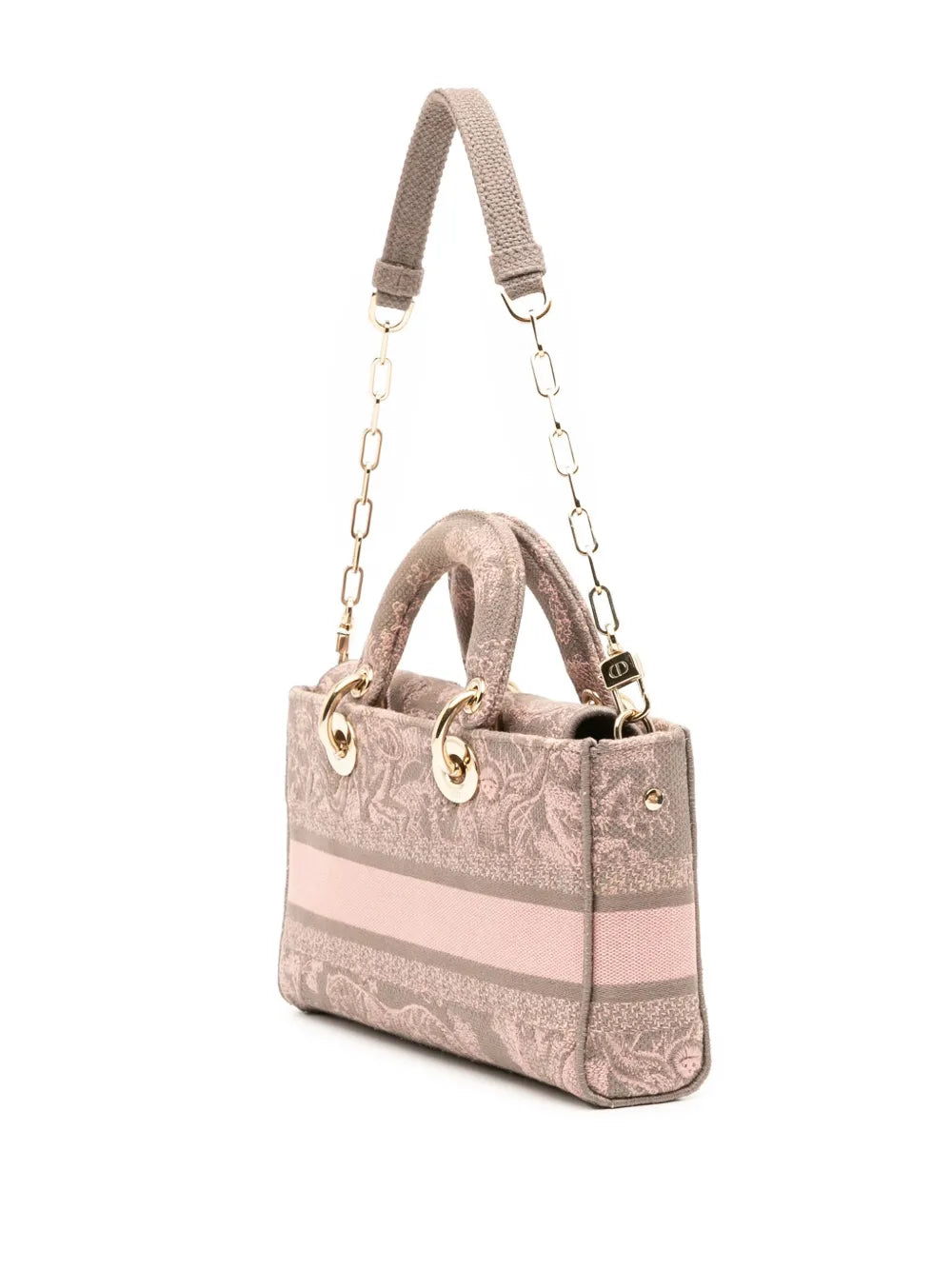 Pre-OwnedChristian Dior Pre-Owned2023 Medium Canvas Embroidered Toile De Jouy Lady D Joy satchel