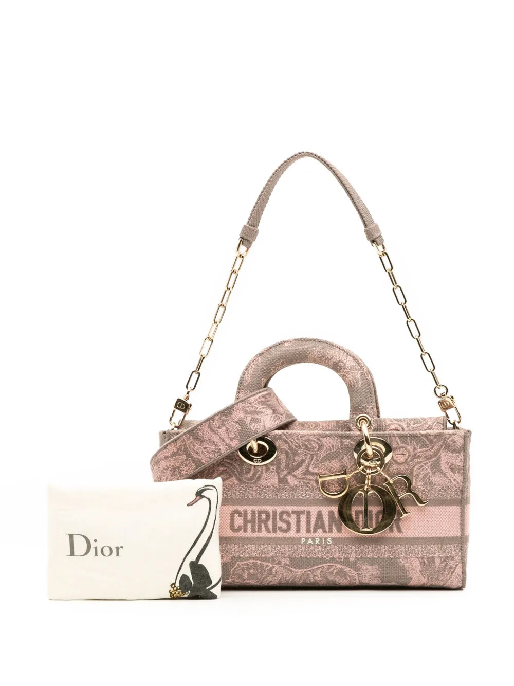 Pre-OwnedChristian Dior Pre-Owned2023 Medium Canvas Embroidered Toile De Jouy Lady D Joy satchel